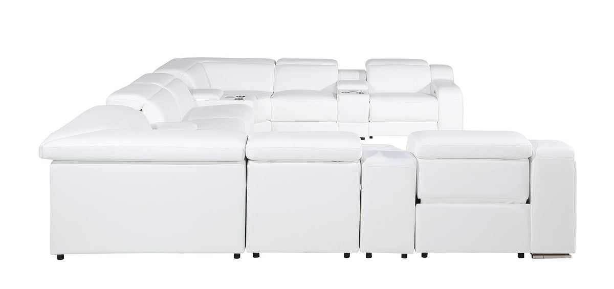 1116 - 12-Piece U-Shaped Sectional Sofa In With 4 Power Recliners & Power Headrests