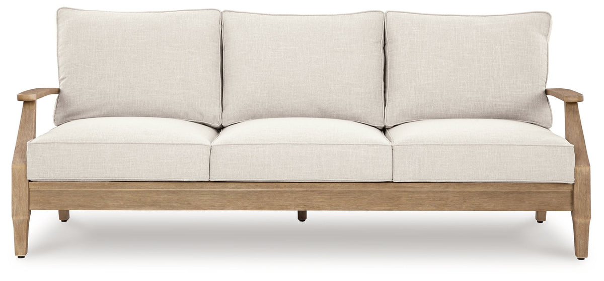 Carter Hall - Sofa With Cushion - Beige - R&R Furniture Gallery (Fountain Valley, CA)