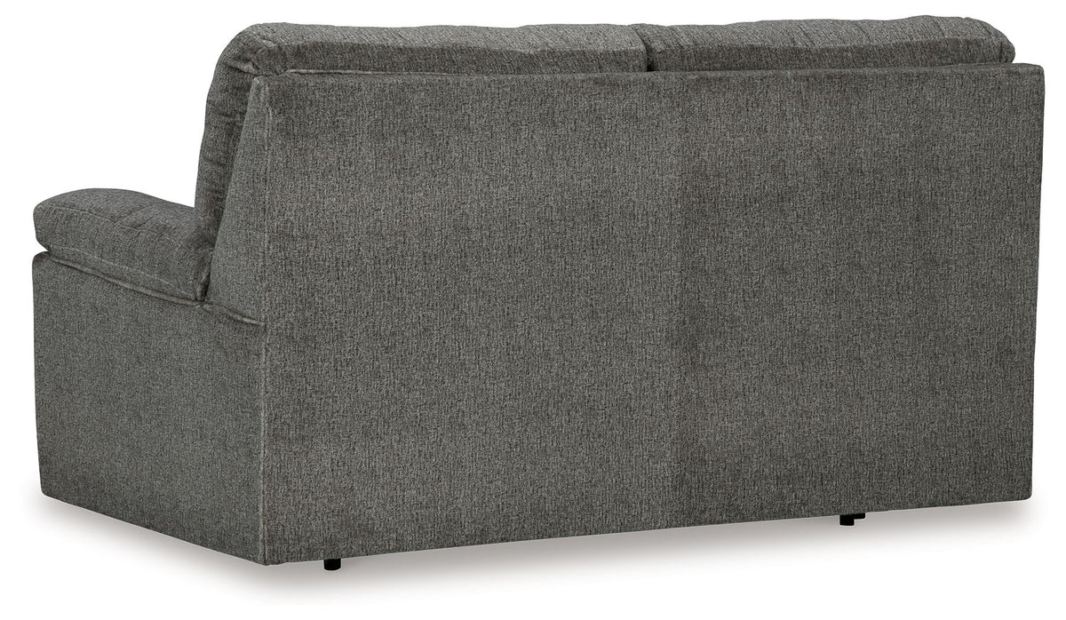 Bindura - Glider Loveseat - Mineral - R&R Furniture Gallery (Fountain Valley, CA)