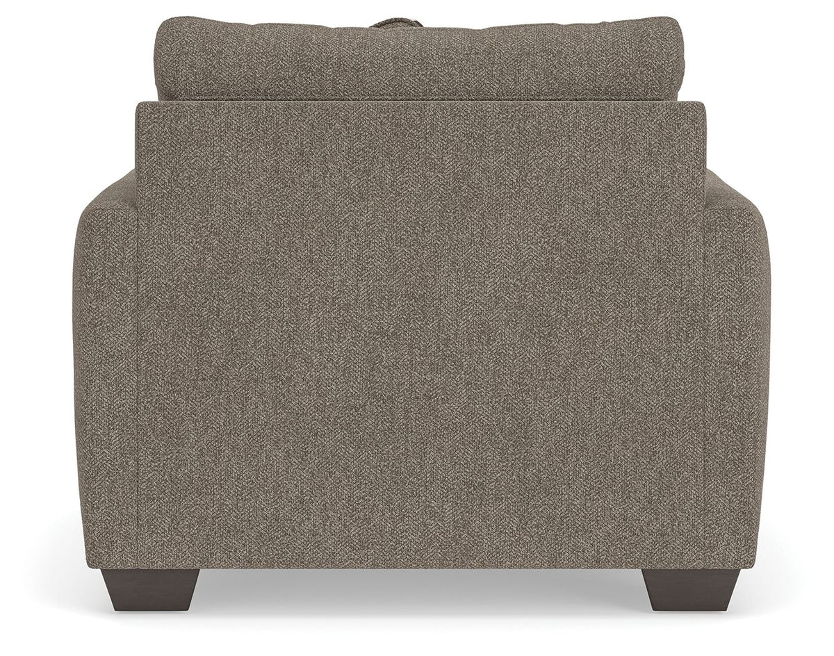 Triston-Peaks - Chair And A Half - Suede - R&R Furniture Gallery (Fountain Valley, CA)