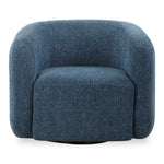 Junie - Swivel Barrel Chair - Blue