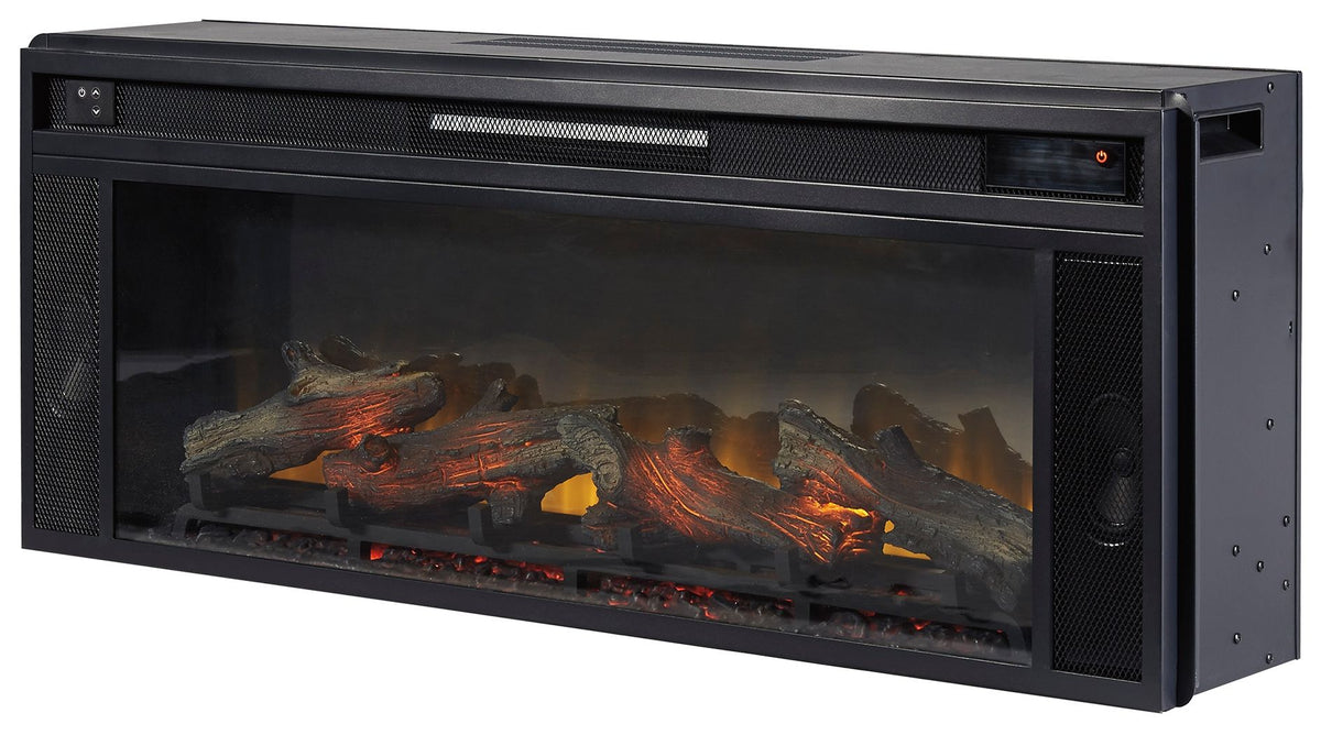 Entertainment Accessories - Fireplace Insert - Rectangular - Black - R&R Furniture Gallery (Fountain Valley, CA)