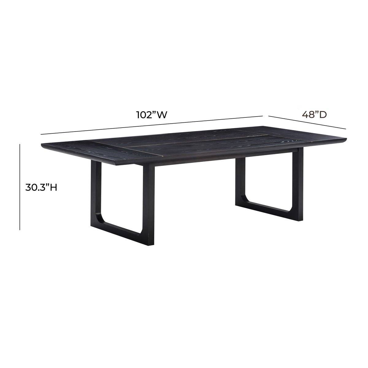 Shiloh - Rectangular Dining Table - Black - R&R Furniture Gallery (Fountain Valley, CA)