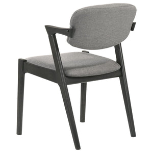 Modern Dining Chair And Zigzag Arm Design (Set of 2)