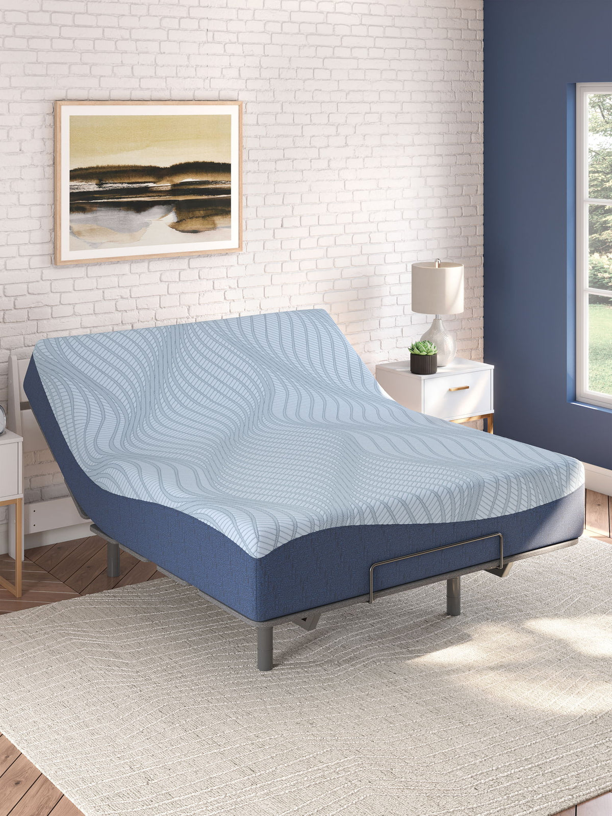 Sierra Sleep Peak 2.0 12-inch memory foam mattress with plush surface and supportive layers for comfortable sleeping.