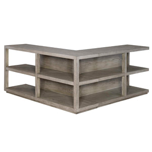 Haven - Long Sofa Table - Gray / Woodtone