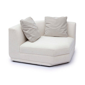Perry - Modular Wedge Corner Chair - Cream - R&R Furniture Gallery (Fountain Valley, CA)