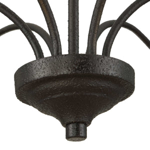 Warwick - 6 Light Chandelier - Matte Black