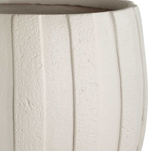 Ridgehaven - Textured Outdoor Planter - White