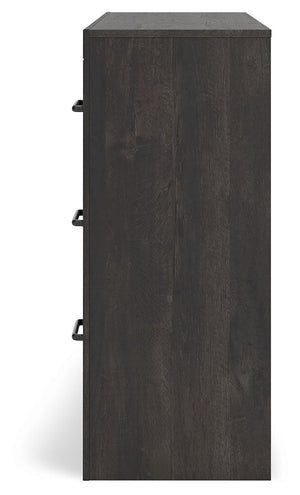 Hollivern - Six Drawer Dresser - Dark Gray - R&R Furniture Gallery (Fountain Valley, CA)