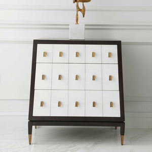 Pyramid - Chest - Walnut/White