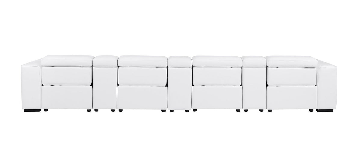 1224 - 7-Piece Modular Power Reclining Sofa In With 4 Power Recliners & Power Headrests