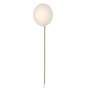 New Moon - Sconce - White / Bright Brass
