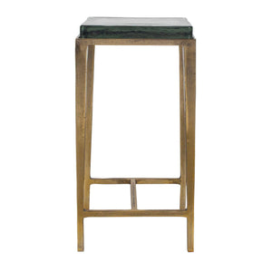 Preston - Square Accent Table - Brass,Gold