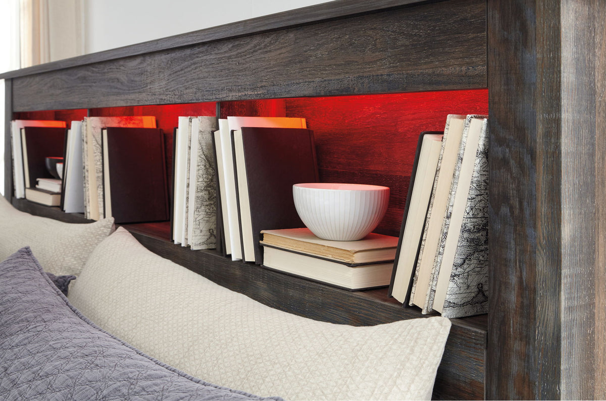 Drystan - Bookcase Headboard - R&R Furniture Gallery (Fountain Valley, CA)