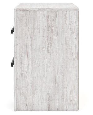 Cayboni - Two Drawer Night Stand - Whitewash - R&R Furniture Gallery (Fountain Valley, CA)