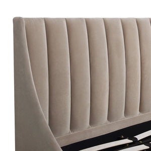 Aspen - Vertical Tufted Headboard Platform Bed
