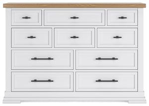 Ashbryn - Dresser - White / Natural - R&R Furniture Gallery (Fountain Valley, CA)