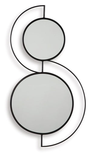 Shayham - Accent Mirror - Black - R&R Furniture Gallery (Fountain Valley, CA)