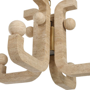 Equilibrium - 5 Light LED Pendant - Brass