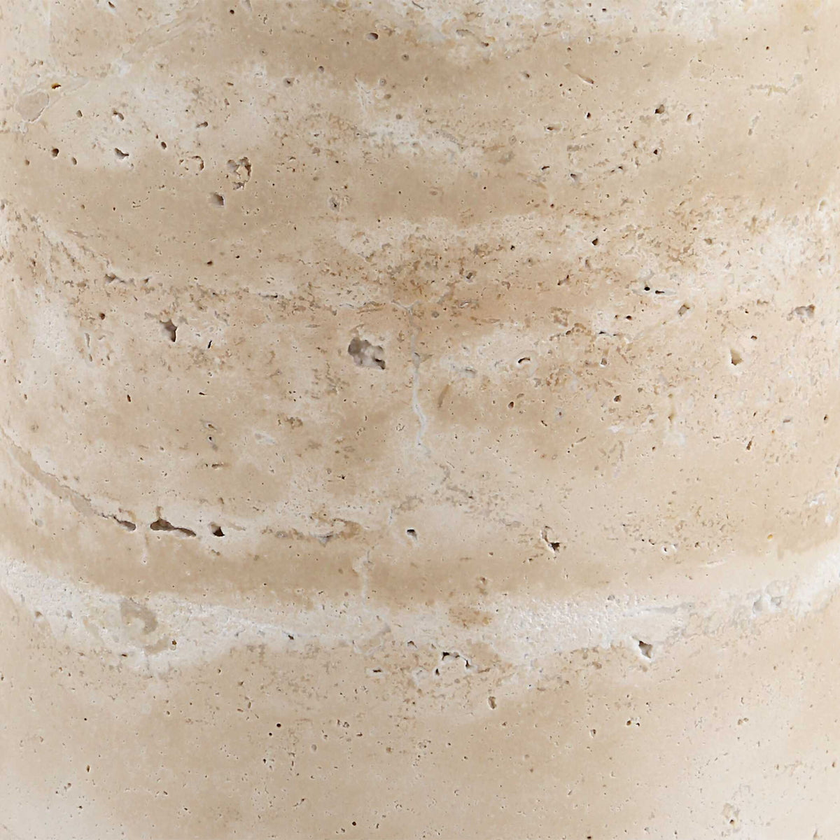 Malya - Travertine Accent Table - Beige