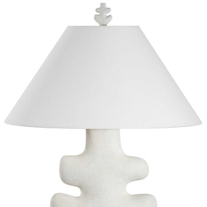 Frosted Leaf - Table Lamp - White