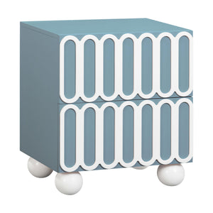 Tori - Motif Nightstand - Blue - R&R Furniture Gallery (Fountain Valley, CA)