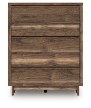Chirason - Five Drawer Wide Chest - Brown - R&R Furniture Gallery (Fountain Valley, CA)