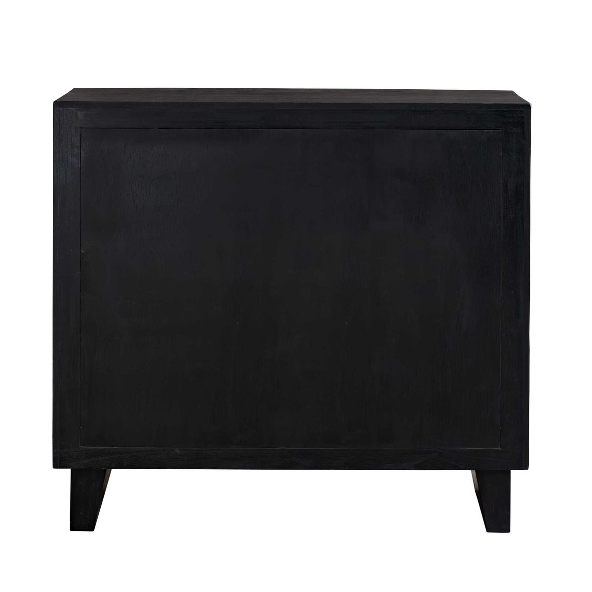 Muestra - Wood Grain 2 Door Cabinet - Black / Woodtone