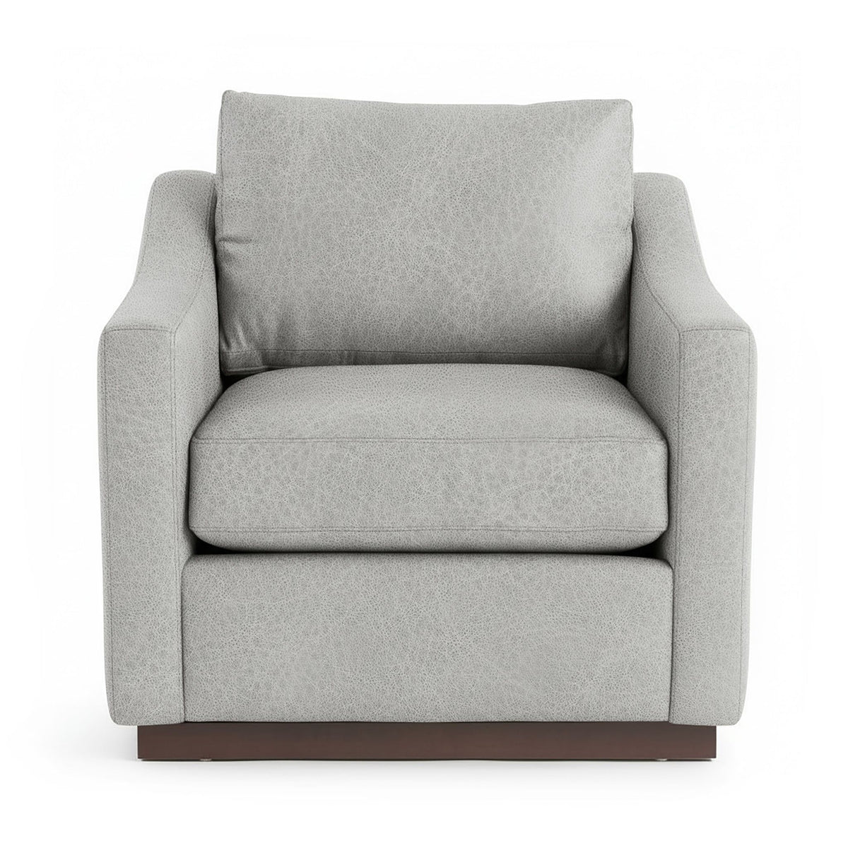 Classic Home Aspen accent arm chair with cushioned beige upholstery and wooden legs, stylish and comfortable for living rooms.
