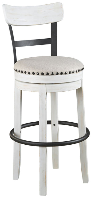 Valebeck - Tall Upholstered Swivel Barstool - R&R Furniture Gallery (Fountain Valley, CA)
