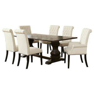 Parkins 7-piece Rectangular Dining Table Set Rustic Espresso