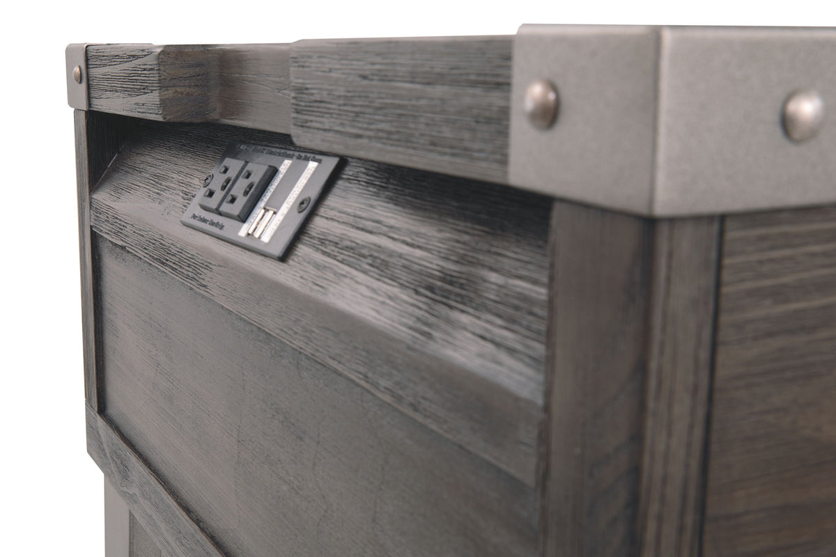 Todoe - Rectangular End Table - Dark Gray - R&R Furniture Gallery (Fountain Valley, CA)