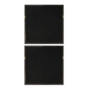 So Golden - Abstract Landscape Prints (Set of 2) - Black / Blue / Brass / Gold / Gray / Pink / White