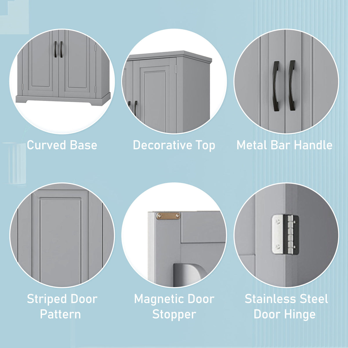 Bathroom Storage Cabinet With Drawer And Adjustable Shelf