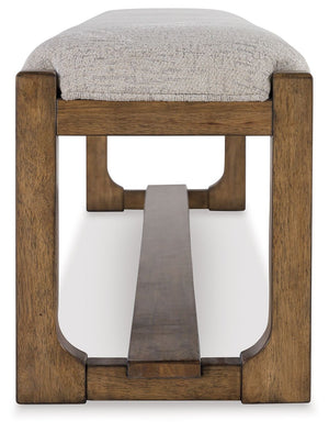 Cabalynn - Large Uph Dining Room Bench - Oatmeal / Light Brown - R&R Furniture Gallery (Fountain Valley, CA)