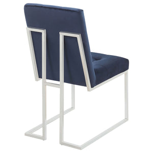 Tufted Back Upholstered Dining Chair (Set of 2)