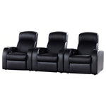 Greenfield - 3 Seater Home Theater With Storage - Black