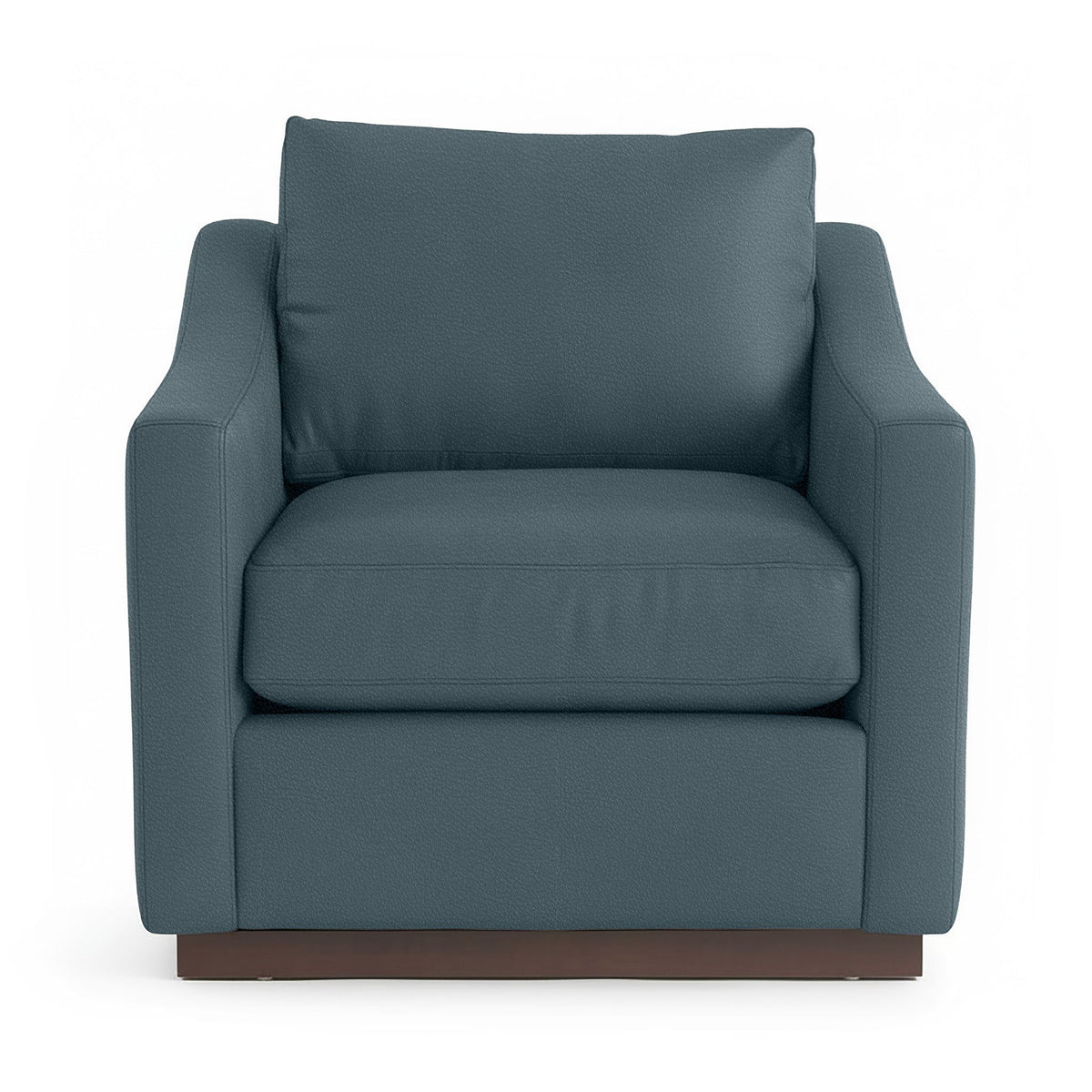 Classic Home Aspen accent arm chair with beige upholstery and wooden legs, showcasing a modern, comfortable design.
