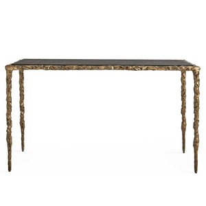 Lava - Console Table - Black / Brass