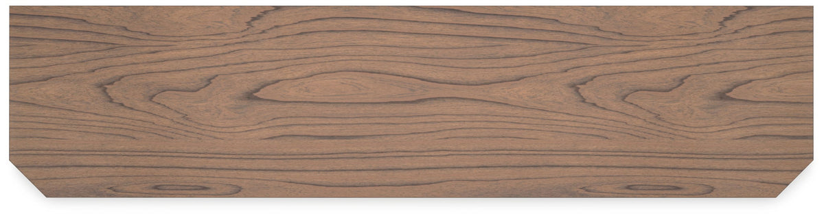 Landocken - XL TV Stand W/Fireplace Option - Brown / Blue - R&R Furniture Gallery (Fountain Valley, CA)
