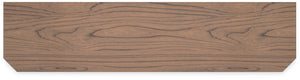 Landocken - XL TV Stand W/Fireplace Option - Brown / Blue - R&R Furniture Gallery (Fountain Valley, CA)