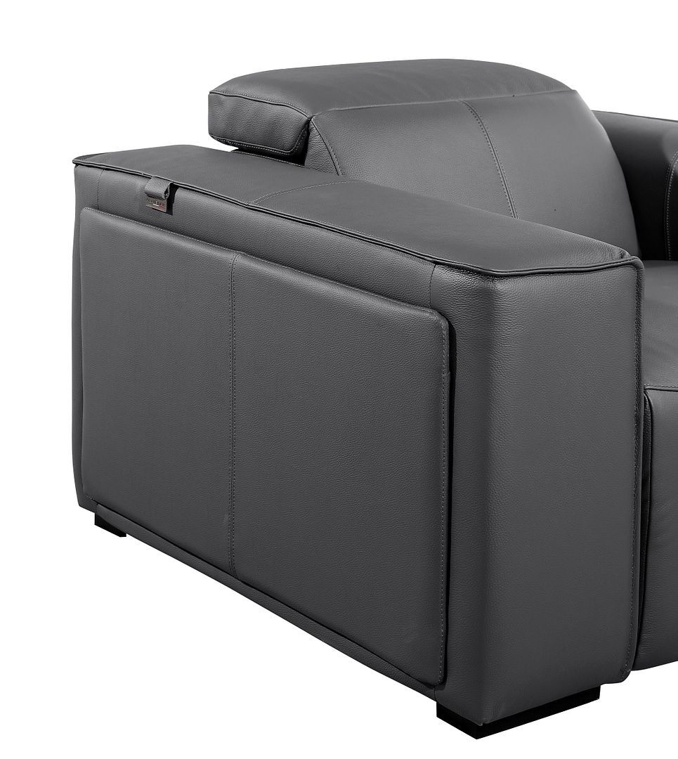 1224 - 6-Piece L-Shaped Sectional Sofa In With 3 Power Recliners & Power Headrests