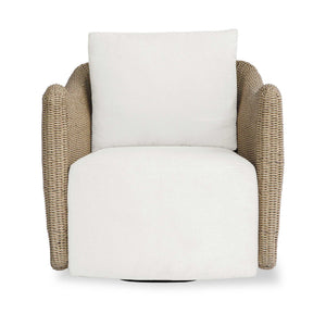 Sunset - Outdoor Swivel Lounge Chair - Oatmeal / Oyster White