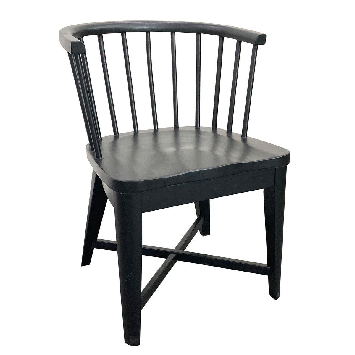 Americana Modern Dining - Barrel Dining Chair (Set of 2) - Black - R&R Furniture Gallery (Fountain Valley, CA)