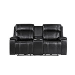Gary - Power Reclining Loveseat With Cooler In Center Console - Black