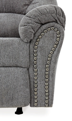 Allmaxx - Rocker Recliner - Pewter - R&R Furniture Gallery (Fountain Valley, CA)