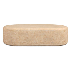 Surraya - Concrete Rounded Coffee Table - R&R Furniture Gallery (Fountain Valley, CA)