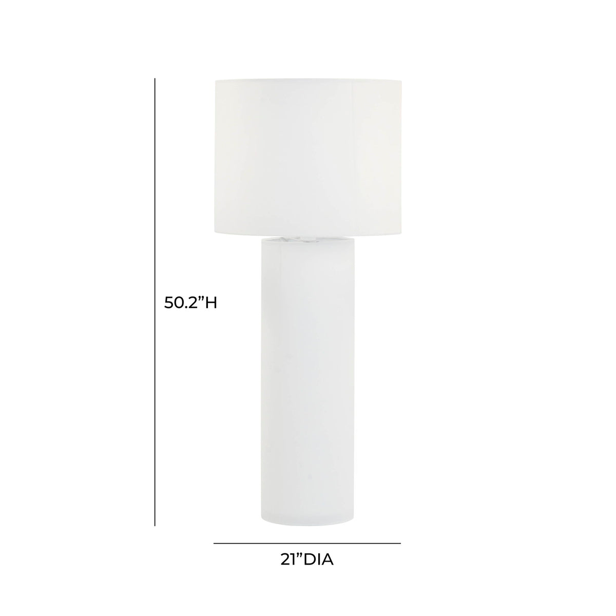 Cleopatra - Linen Floor Lamp - Cream - R&R Furniture Gallery (Fountain Valley, CA)
