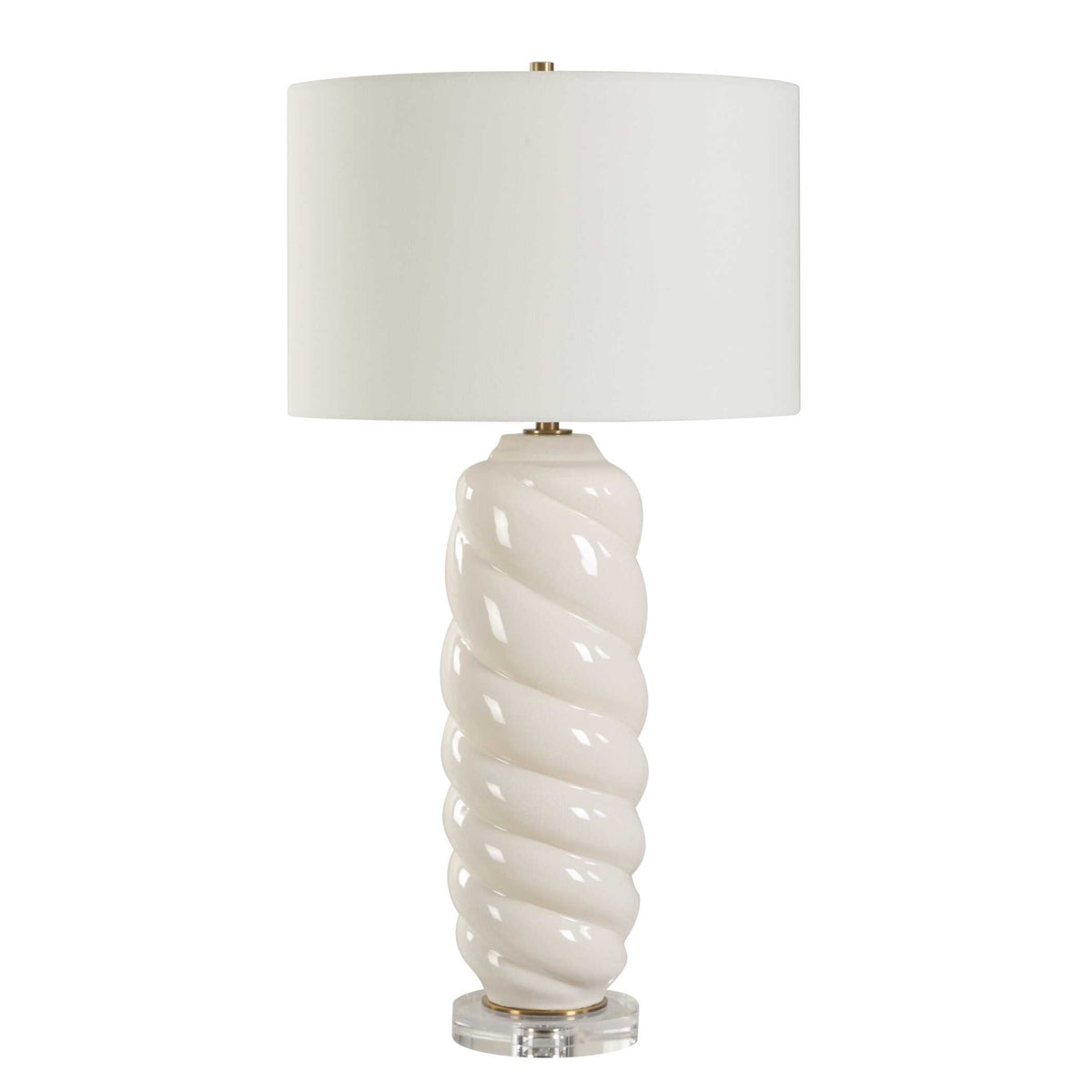 Anneli - Swirl Table Lamp - White